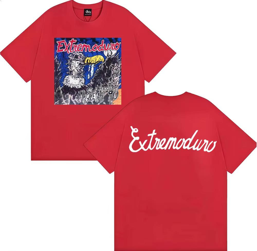 Rock Band Extremoduro En Directo Maquetas' 90 T-shirt Men Women Fashion Hip Hop Street T Shirts Cotton Casual Oversized T Shirts