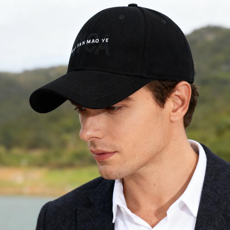 Cotton Baseball Cap With Embroidered Letters For Casual Sun Protection And Sunshade