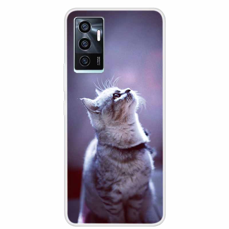 For vivo V23e V21E 5G 4G Cases Transparent Marble Soft TPU Silicone Back Covers for Vivo V21 5G Cases Clear Bumper for vivoV21