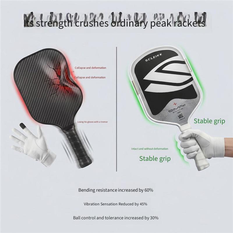 SCLEIKK Omni Pickleball Paddle 16mm T700 Termoformet Kulfiber Professionel EPP Skumkerne Turneringsketsjer