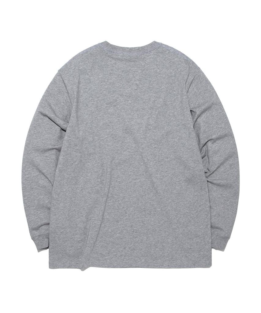 LEE Spray Logo Long Sleeve T-Shirt Gray
