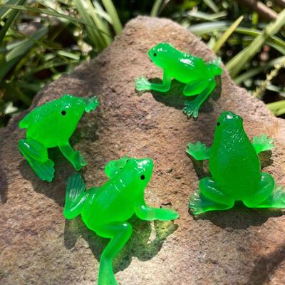 10 stuks Spoof Simulatie Zachte Rubberen Kikker Model Dieren Speelgoed Pad Moeilijk Eng Knijp Kikker Speelgoed Kinderen Geschenken