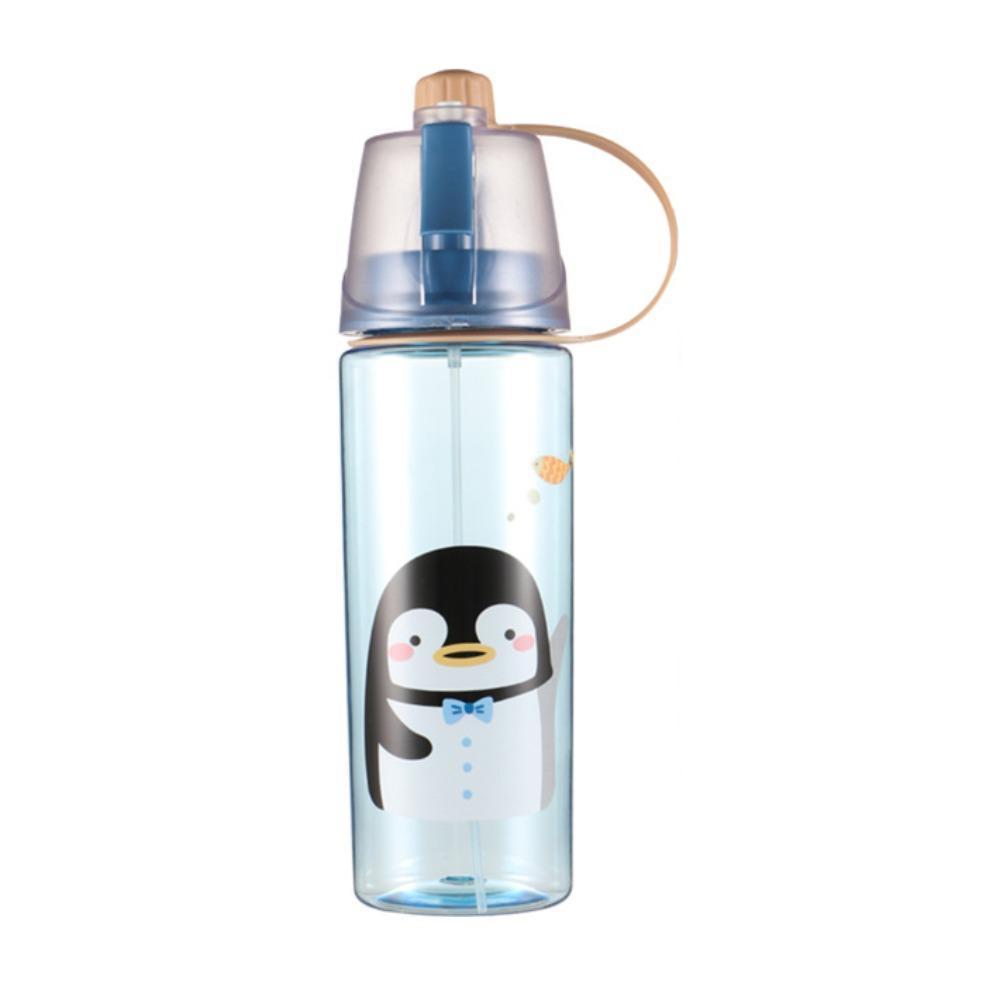 

with Spray Function Sports Water Cups Cartoon Fitness Drinking Cups Cooling Spray Cups Travel Style A