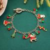 Fashion Christmas Elk Socks Snowman Christmas Tree Pendant Bracelet