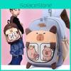 Themed Capybara Children Backpack Breathable Lightweight Cute Schoolbag Cartoon