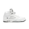 Air Jordan 5 Retro BG 'White Metallic' 2015 (Unisex) White / Black / Metallic Silver Kids' Basketball Shoes 440888 130