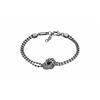 Bracelet Chinese Valentine's Day Limited Series Old Fashioned Double Ring Beads Stainless Silver F (fits All) In Original Bag