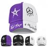 Berretti da Baseball Unisex Graffiti Viola e Nero Uomo Donna Hip Hop Cappello Moda Cappello da Sole Casual Cappelli Regolabili Cappello Snapback