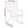 Rocking Chair Blue Velvet