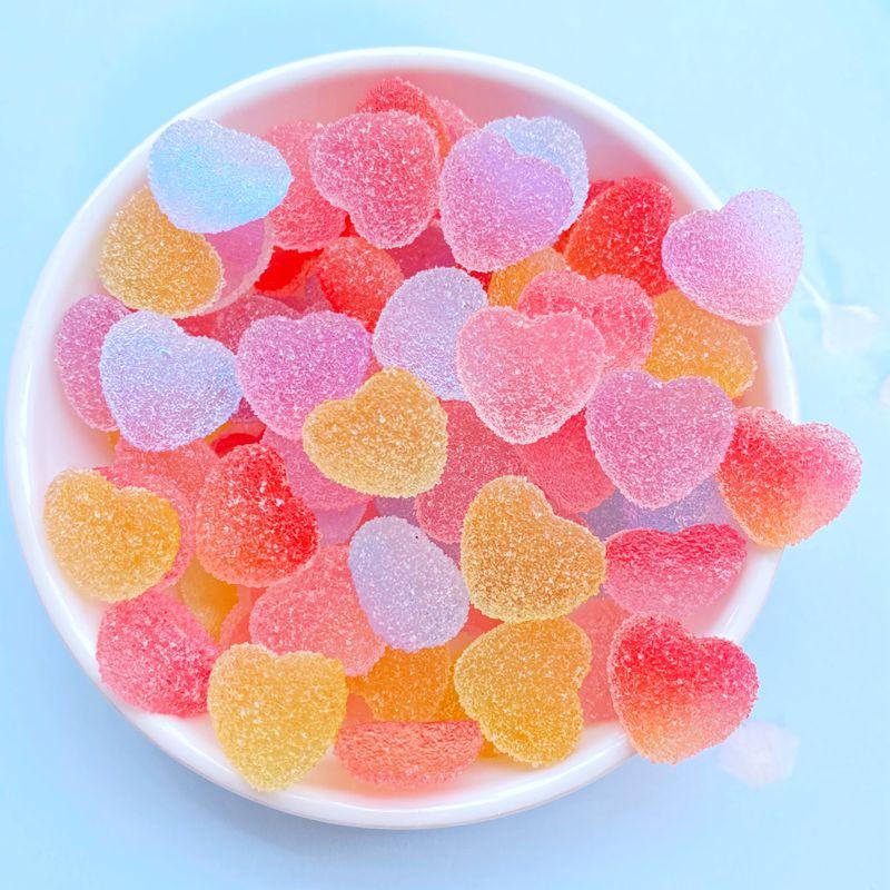 

20 шт. Новые милые мини 16*17 мм двухцветные кардиоидные кабошоны из смолы с плоской задней стороной Скрапбукинг DIY Ювелирные изделия Декор для рукоделия Аксессуары