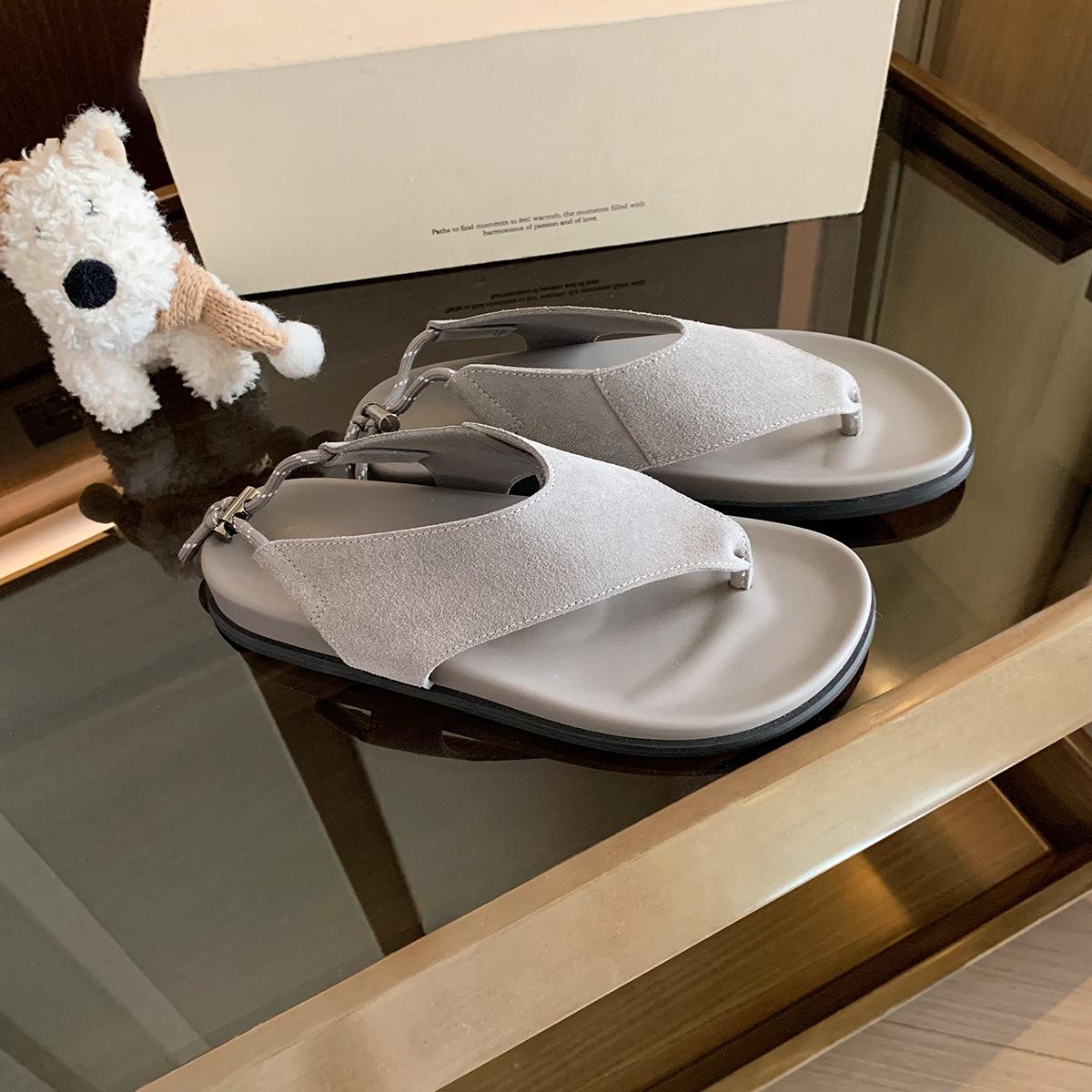 

Виноградная мать те же римские сандалии на шнурке для отпуска, пляжные сандалии с перемычкой для пальца, женские летние сандалии в минималистичном стиле, универсальные сандалии на плоской подошве для женщин 40