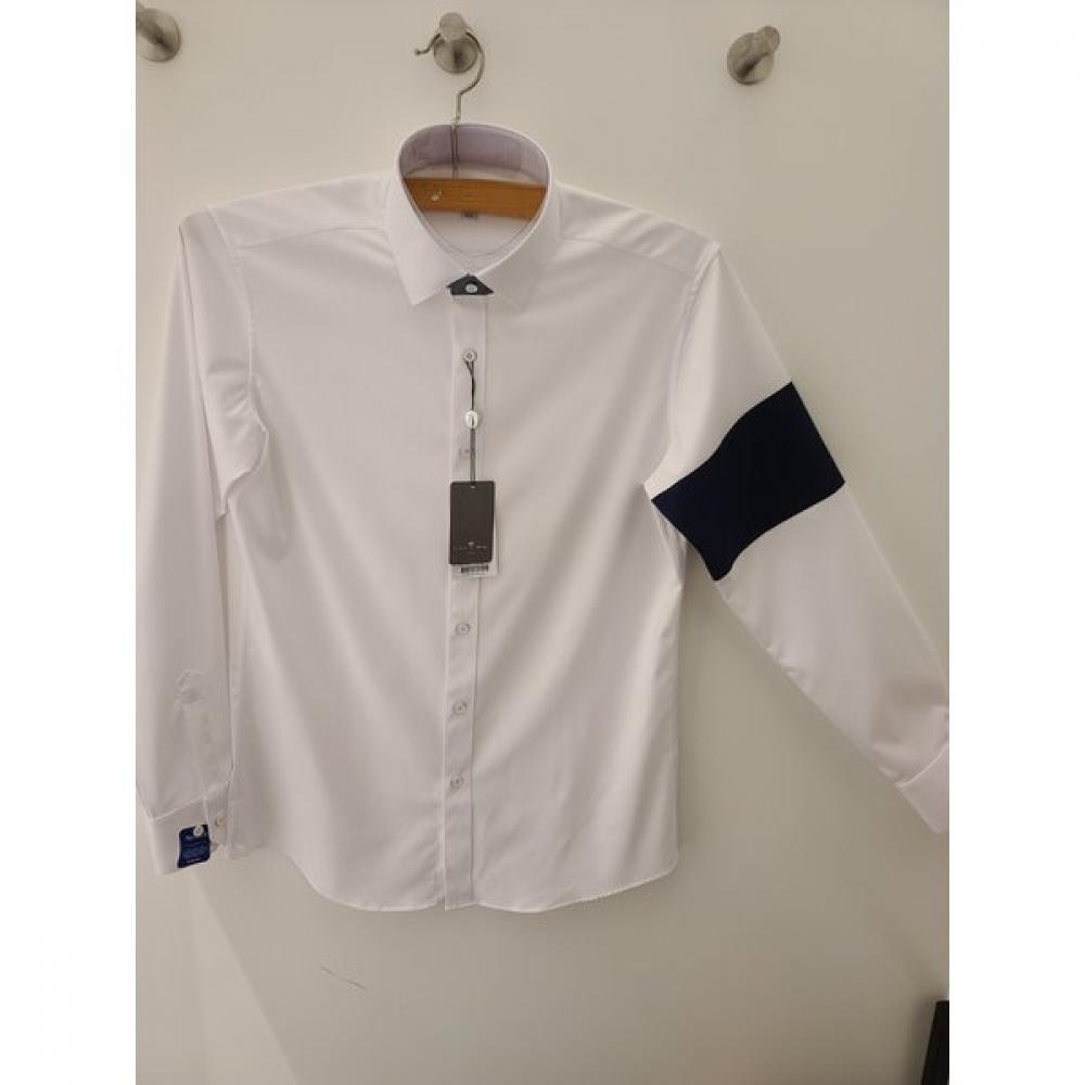 Countess Mara Slim Fit Long Sleeve Stretchable Collar Shirt