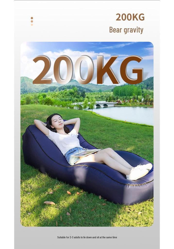 Inflatable Portable Air Lounger Beach Sofa - Outdoor Lazy Nap Bed