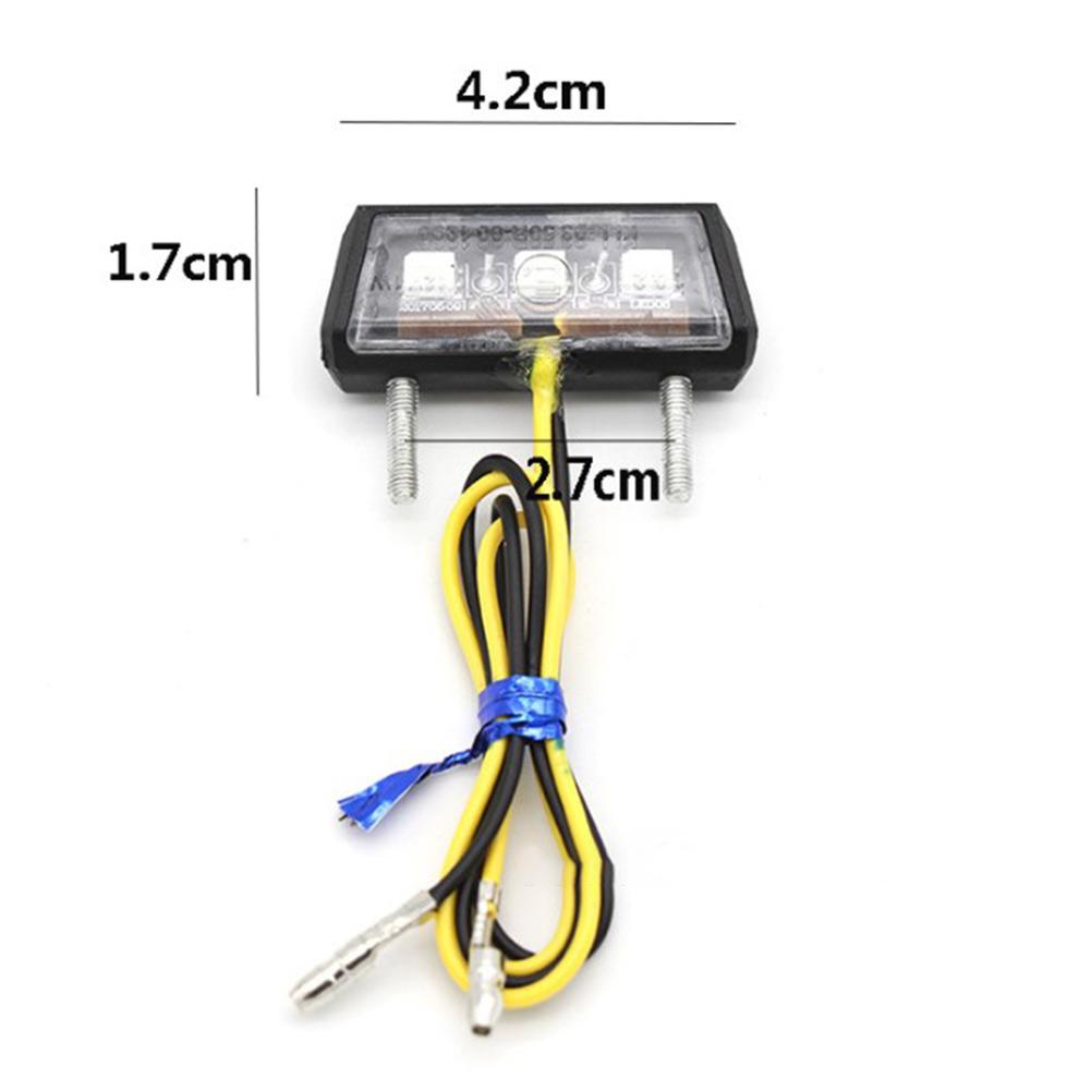 1 Pcs 12V Mini  Motorcycle LED License  Plate Light Motorbike LED Rear  Tail Number Light Waterproof  Motorcycle License Light