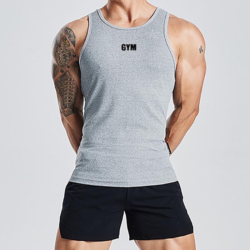 Men's 2024 High-End Breathable Y-Back Sleeveless Tank Top for Outdoor Running and Casual Sports