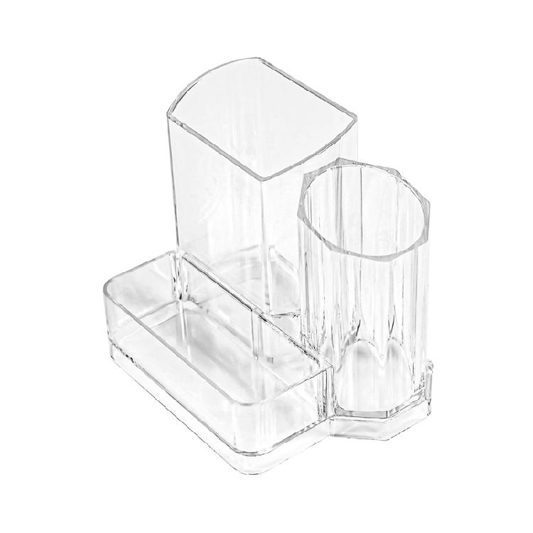 Sturdy Acrylic Beauty Storage Case Clear Makeup Organizers Customizable Compartments Spill Proof Designs