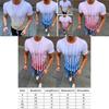 Herren Sommer Freizeit Kurzarm Gestreift Slim Fit Fitness Sport T-Shirt**