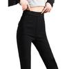 High-Waist Fleece-Lined Black Leggings for Women: Perfect for Autumn & Winter, Elastic, Tight-Fitting, Plus Size Available, Skinny Pencil Pants.