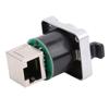RJ45 Angled Connector Waterproof Round Insulator PA Material YTRJ45 Aviation Plug