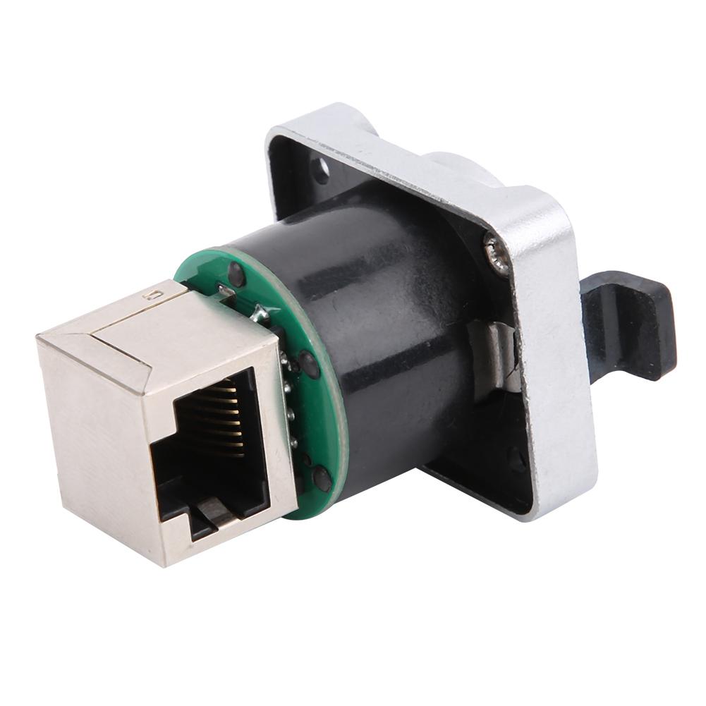 RJ45 Angled Connector Waterproof Round Insulator PA Material YTRJ45 Aviation Plug