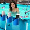 Poolside Cup Holder No Spill Above Ground Pool Drink Holder For Drinks Beer Bottles