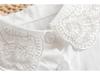 Dekorativer falscher Kragen für Damen im koreanischen Stil aus besticktem Organza für Herbst/Winter
