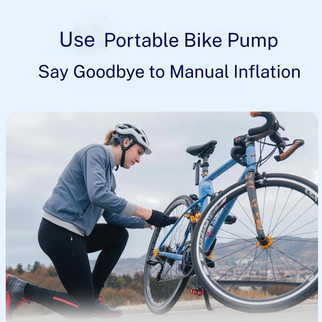    Electric ,  Electric Bike , 150 Psi High Pressure Fast/Intelligent Inflation, 29s Fast Inflation, Three Lighting Modes for Road Bike,