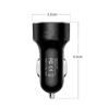 QC 3.0 Car Charger Multi-function Dual USB LED Display Voltmeter Monitors Car Cigarette Lighter Charger Adapter Car Supplies
