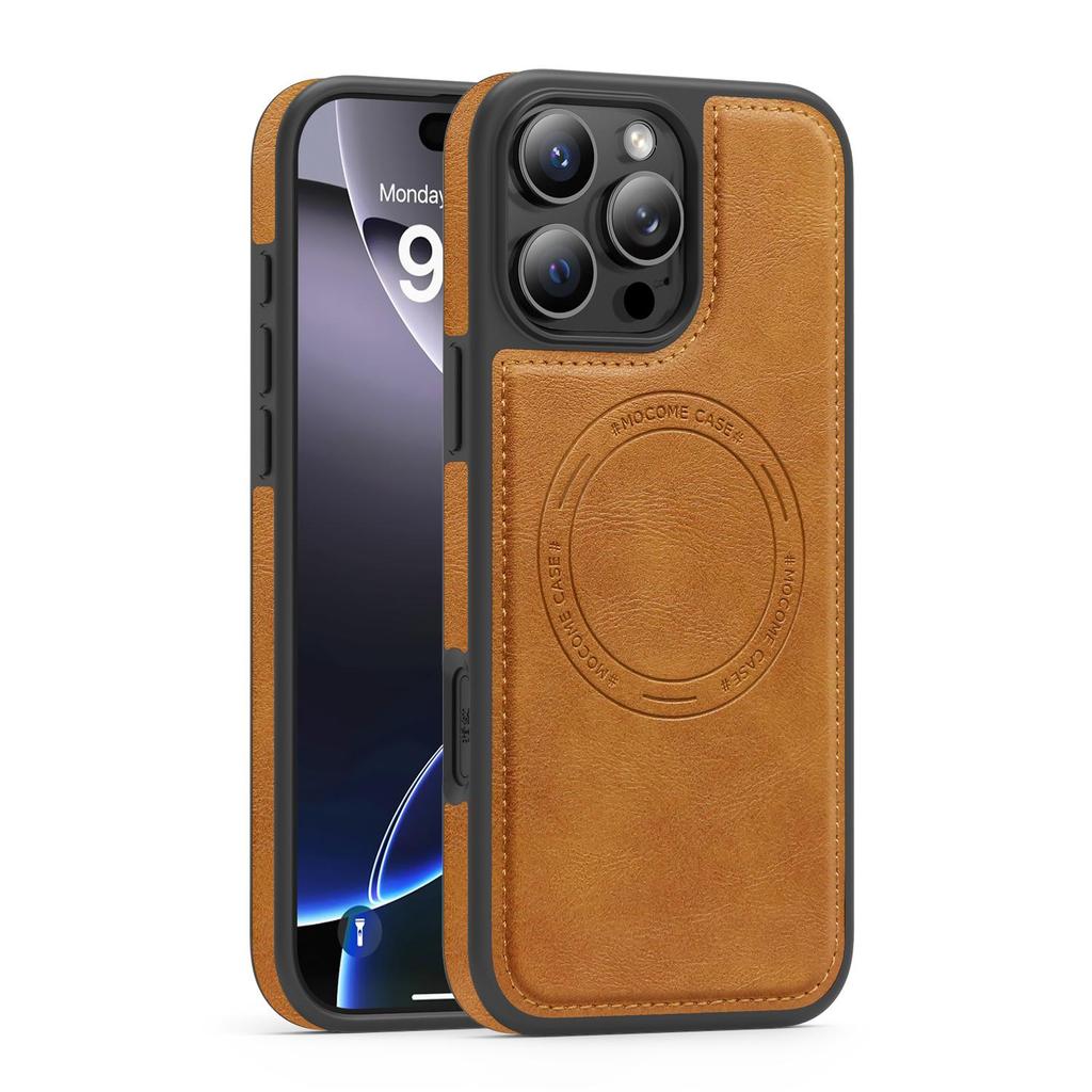 Luxury Cow Leather Magnetic Bumper Phone Case For iPhone 17 Air 16 PM 15 Pro Max Samsung S25 S24 S23 Ultra Google Pixel 10 Anti Shock Protective Cover