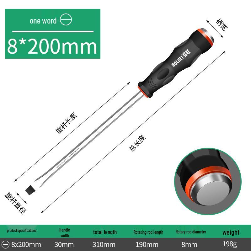 Multi-Function Screwdriver Tool Set: Cross-Head, Slotted, Torx, Flat-Head, Hammer-Compatible