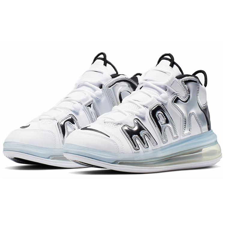 Nike Air More Uptempo 720 Weiß Metallisches Silber BQ7668-100