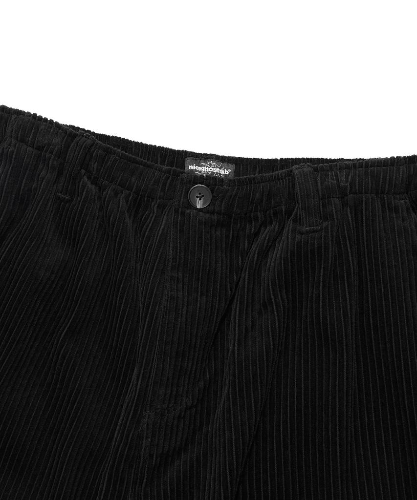 NICEGHOSTCLUB Corduroy Parachute Pants_Black(Ng2Efupa13A)