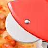 Stainless steel bamboo handle hatchet Pizza knife, single wheel pizza knife, plastic cookie knife, baking tools, handheld home