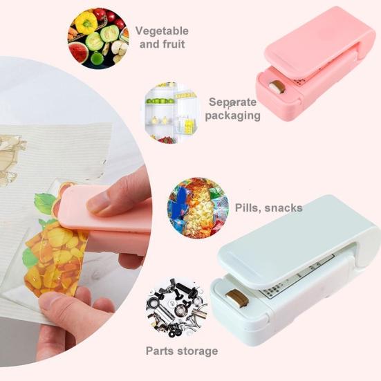 Portable Mini Sealing Machine Package Storage Tool Heat Sealer for Food Snack Sale Goods