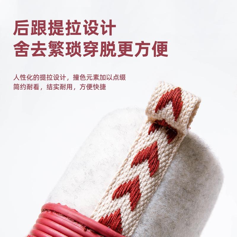 Autumn and Winter Home Men and Women's Office Indoor and Outdoor Silent Non-slip Bag and Confinement Warm Cotton Slippers