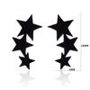 Stainless Steel Star Moon Earrings For Women Girl Crescent Moon Pentagram Ear Stud Everyday Earring Celestial Fashion Jewelry