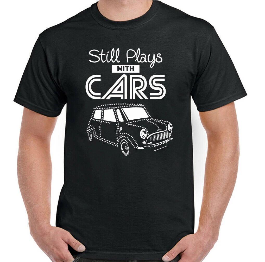 MINI T-SHIRT Still Plays with Cars Cooper Clubman Classic Enthusiast Mens Car L