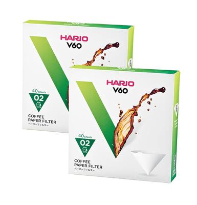 Papírový filtr pro Hario V60 02W 40 kusů sada 2 ks