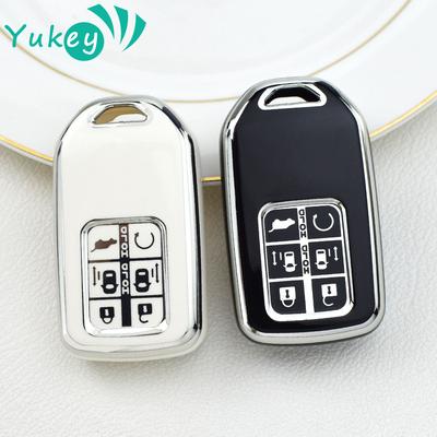 Coque Housse de Protection pour Clé de Voiture à Télécommande en TPU 6 Boutons pour Honda Fit Lucky Vezel City Civic Jazz BRV BR-V HRV HR-V Shuttle Gp8 Support Coque