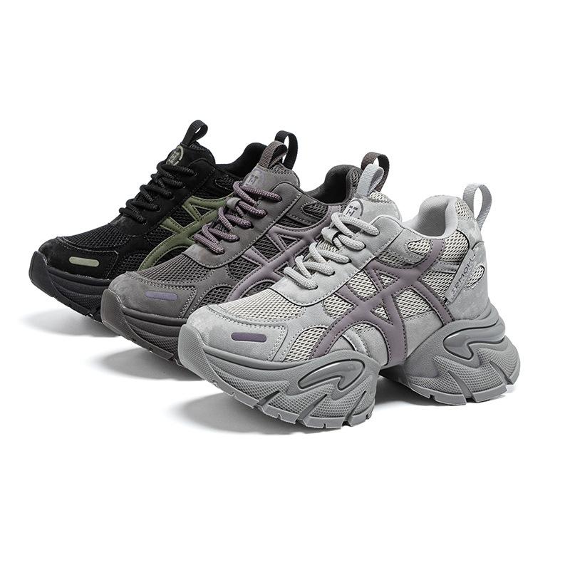 9CM Dad Shoes Women's Autumn and Winter 2025 New Sports Style Casual Shoes Super High Heel Platform Women's Shoes Fashion Trendy
