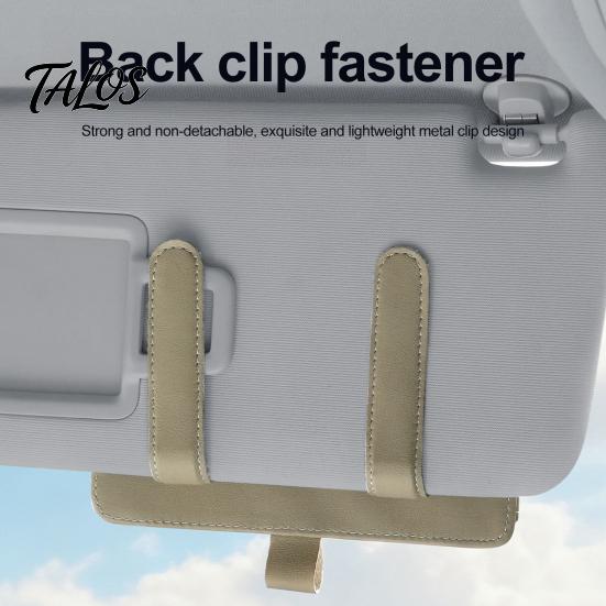 Car Visor Mount for Glasses Sun Holder, Eye Clip Organizer Auto Vehicle, Multi Functional Storage Pouch Sunglasses, Ticket Holder Interior