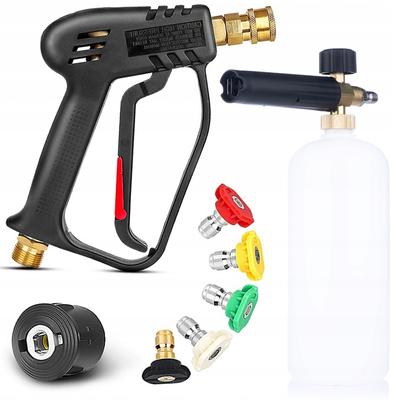 Kit para Lavadora Karcher K2-K7 – Pistola de Pressão + Lança de Espuma 1L + 5 Bicos | Espuma Densa até 200 BAR | Montagem Rápida
