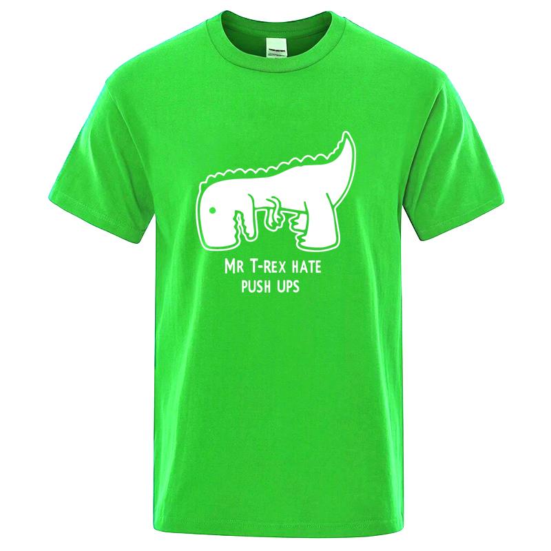 Mens High Quality 100 Cotton Funny Casual Dinosaur Design Printing Cool Oneck for Men Tshirt Male Tees Shirts Men Tops