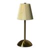Modern simple pleated fabric metal desk lamp bedroom bedside ambient light charging touch night light