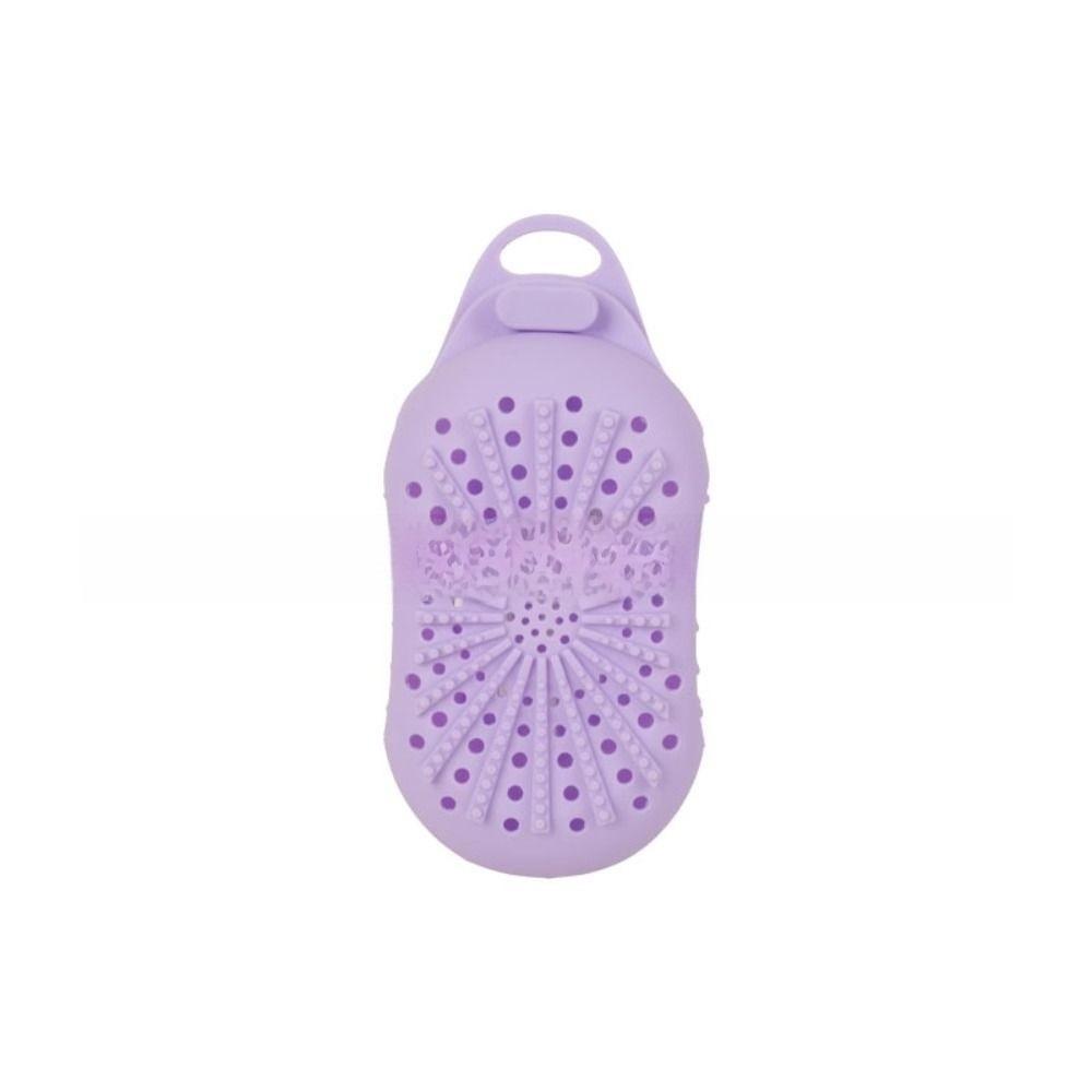 New Silicone Material Silicone Soap Scrubber Quick-Dry Gentle Exfoliating Soap Holder Deep-Clean Bar Soap Scrubber Bath