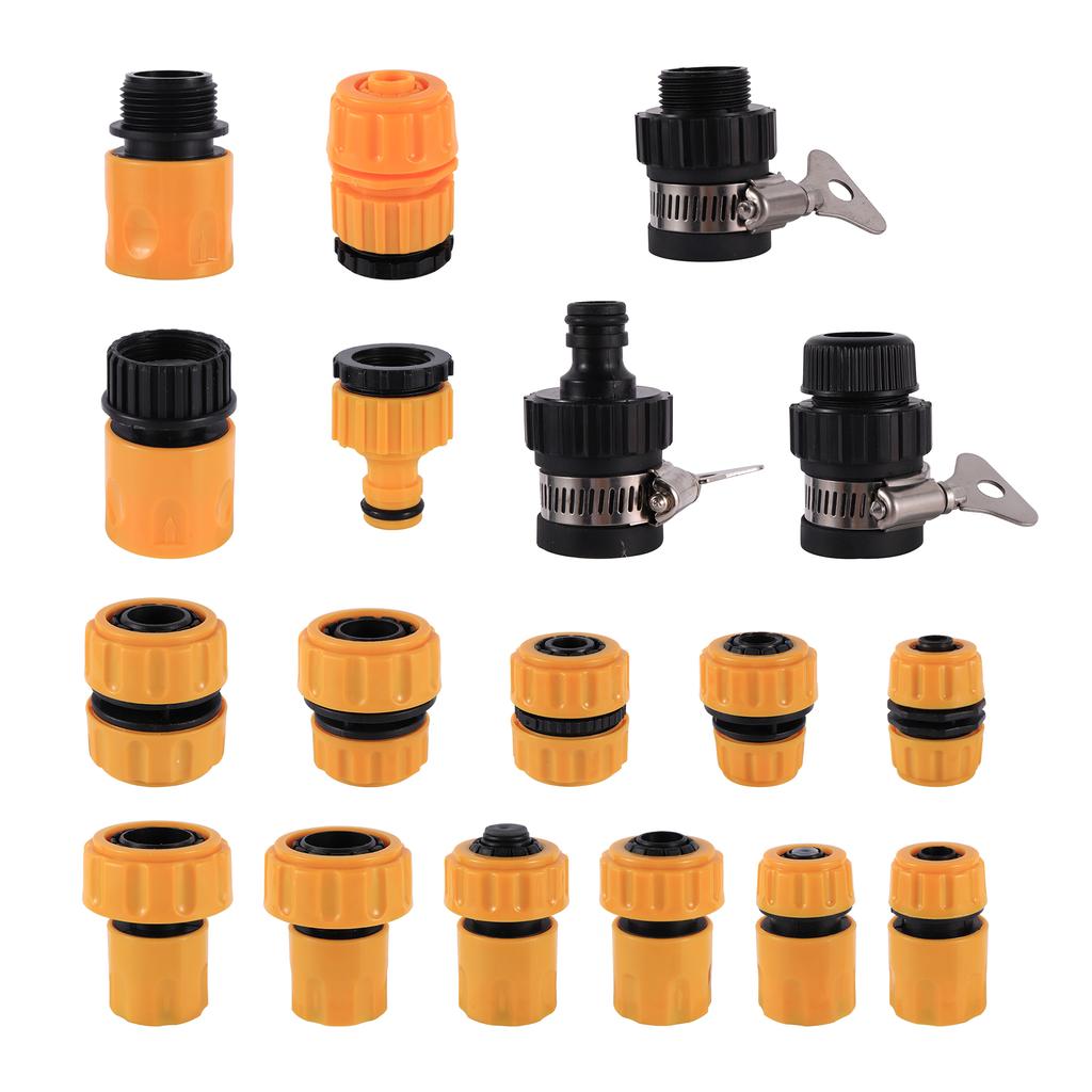 Garden Hose Quick Connector 1/2 3/4 1 Inch Pipe Coupler Stop Water Connector Repair Joint Drip Irrigation System 32/20/16mm Hose