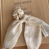 Elegant Pearl Lace Bow Headband & Hair Tie Set for Women