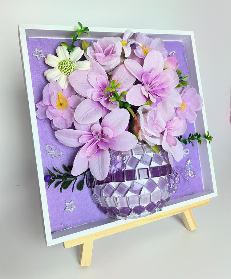 Children's 3D Mosaic Vase DIY Kit - Team Activity & Mother's Day Gift