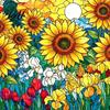 Sonnenlicht wirft Schatten Spielzeug Acryl Puzzle Suncatcher Bunt Buntglasstil Sonnensammler Handgefertigtes Sammler-Set DIY Puzzles Fenster