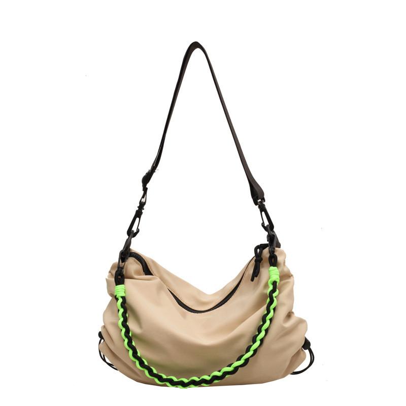 Ielgy Dumpling Bag Simple Trendy Ladies One-Shoulder Korean Version Cross-Body Cloth Bag
